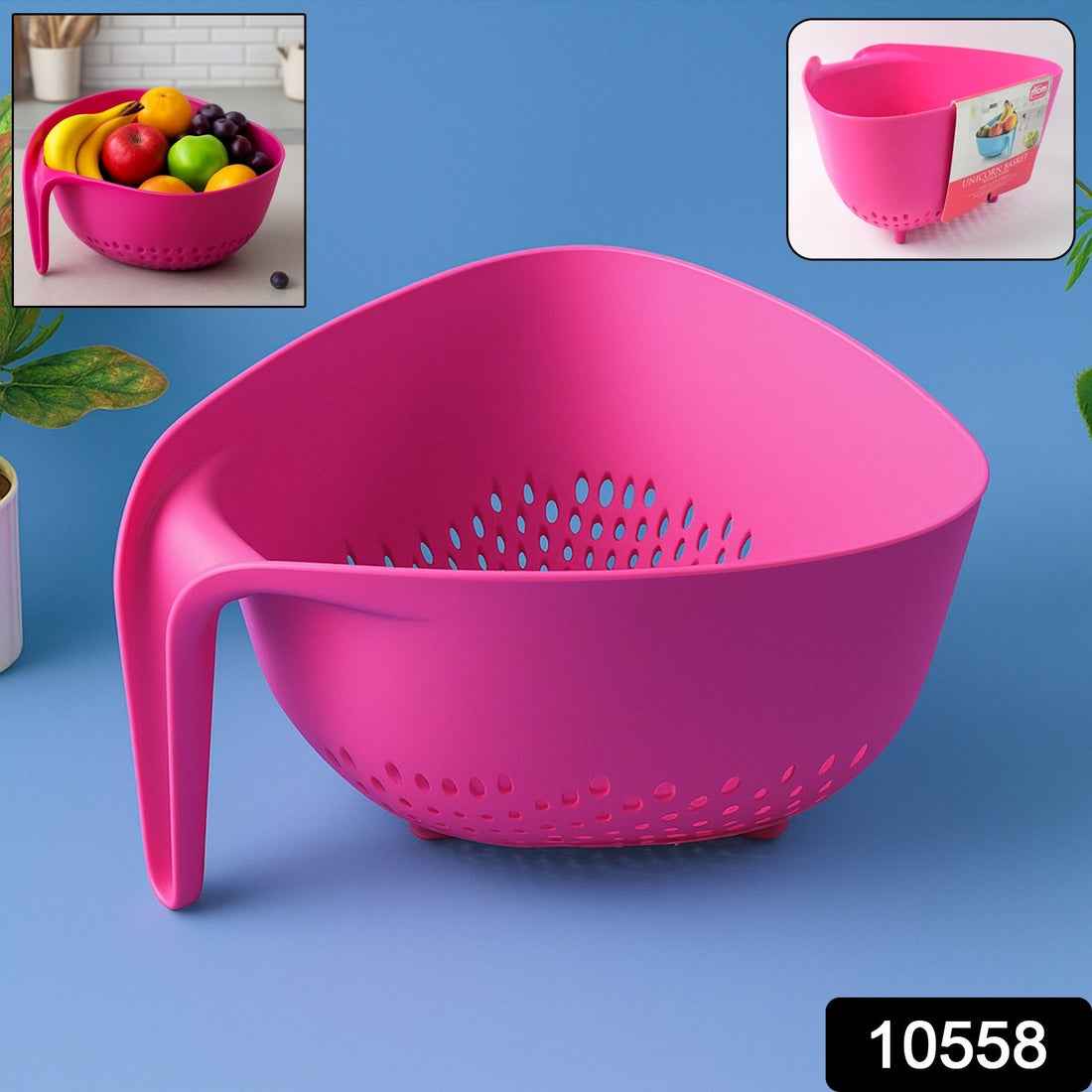 Supermom Plastic Premium Multipurpose Triangular Kitchen Colander