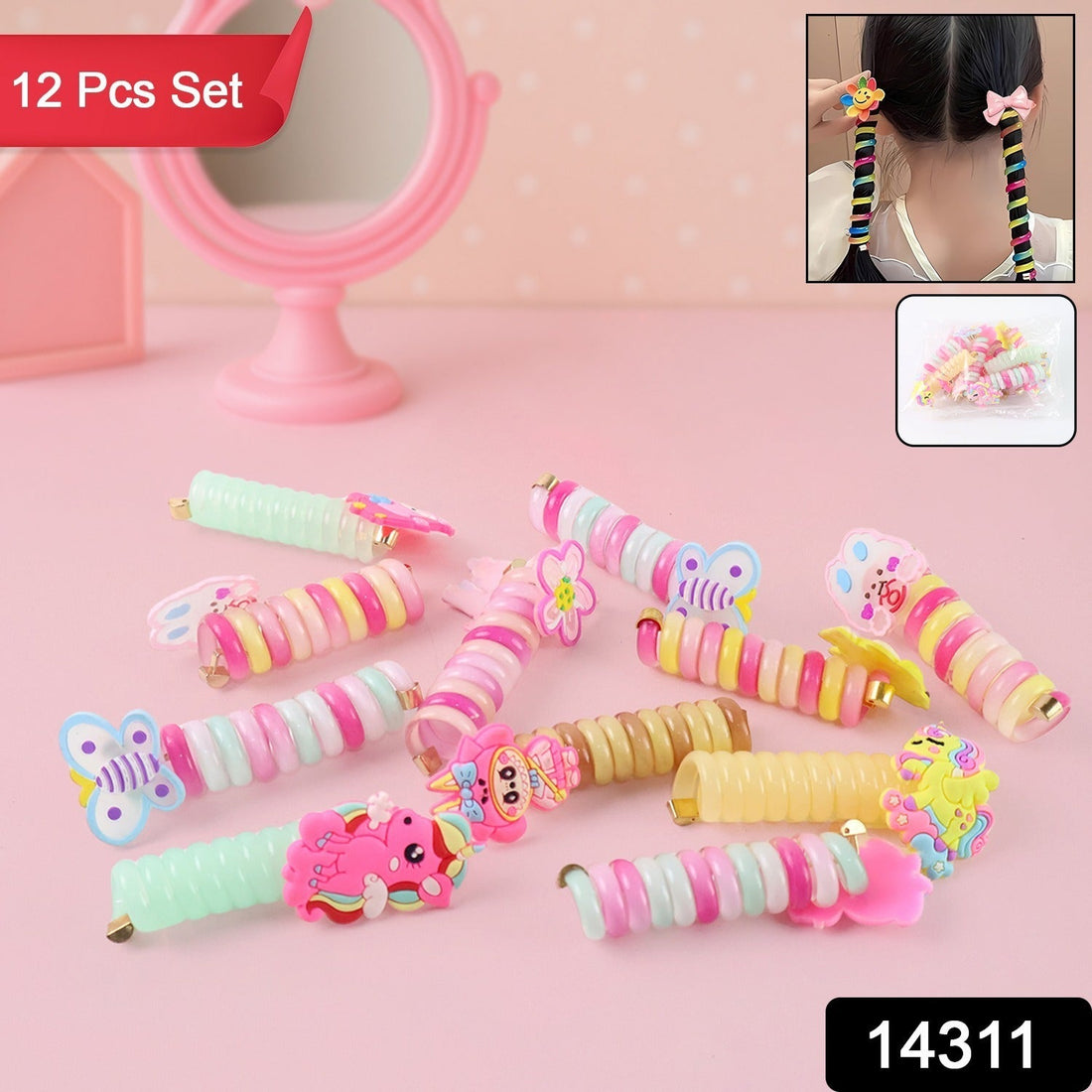 Sparkle Twist Kids’ Hair Spiral Set