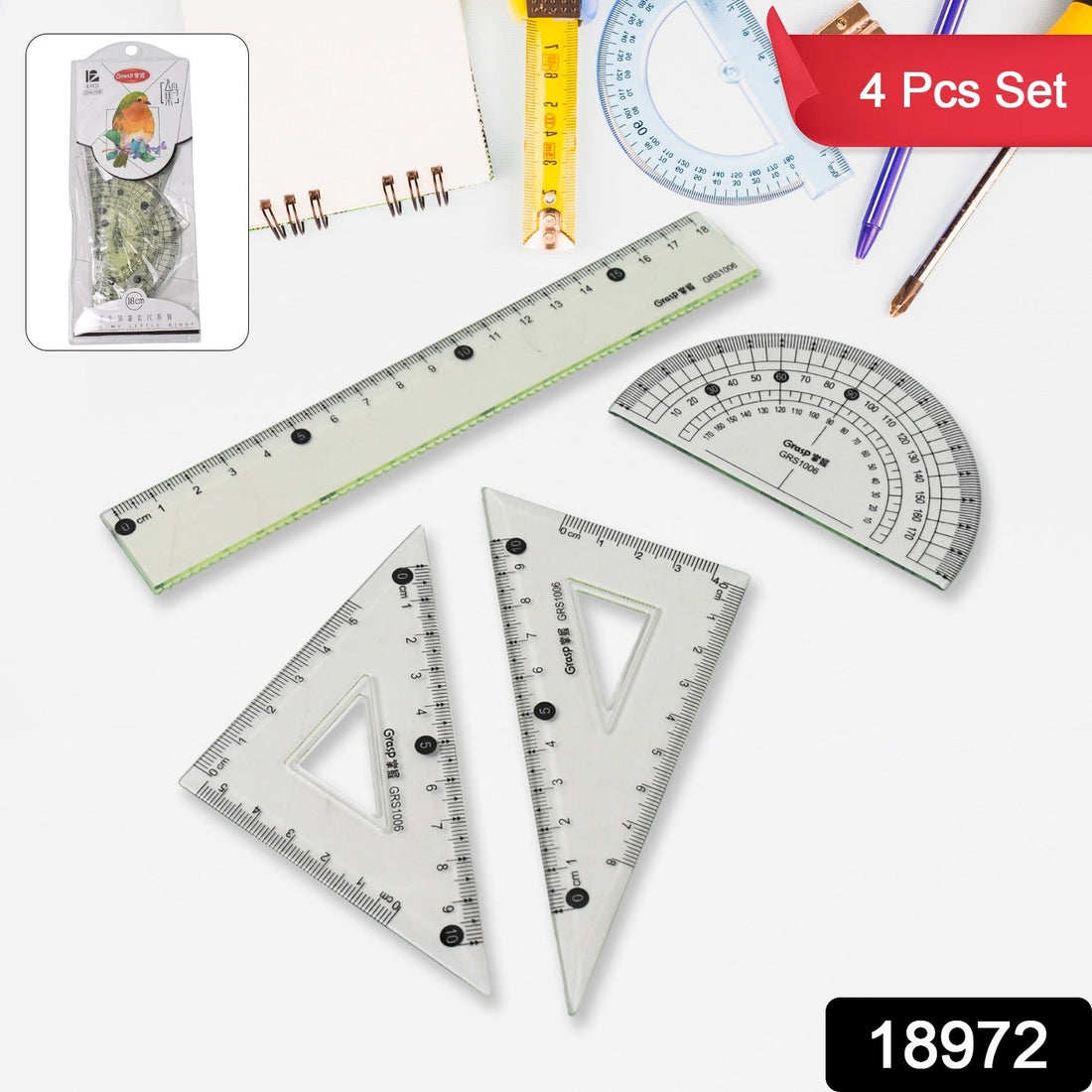 4-Piece Geometry Set
