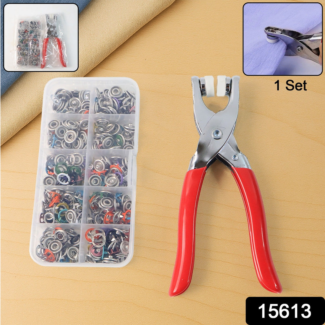 Durable Snap Fastener Plier Tool Kit
