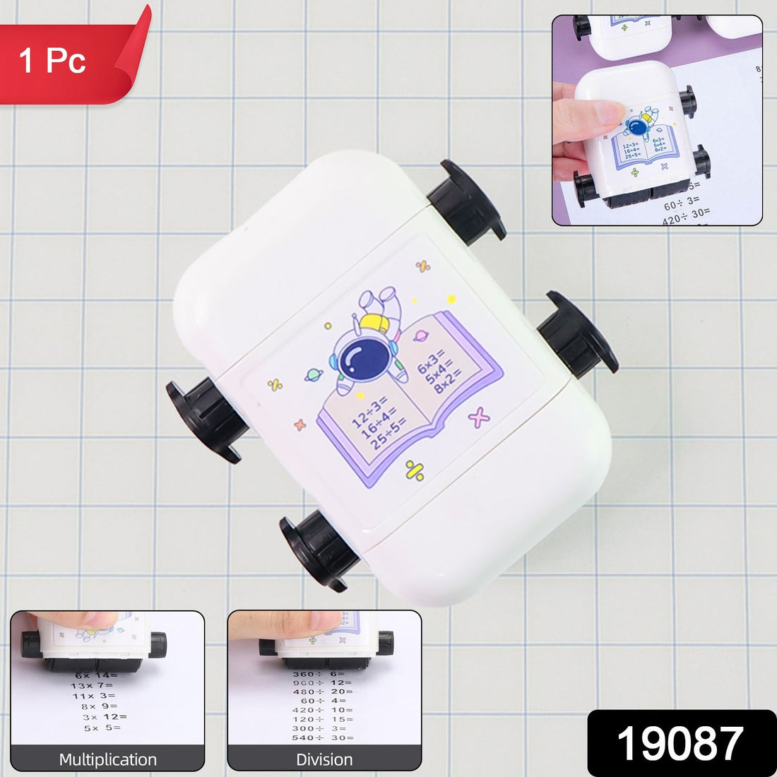 Kids Educational Automatic Math Problem Rolling Stamp