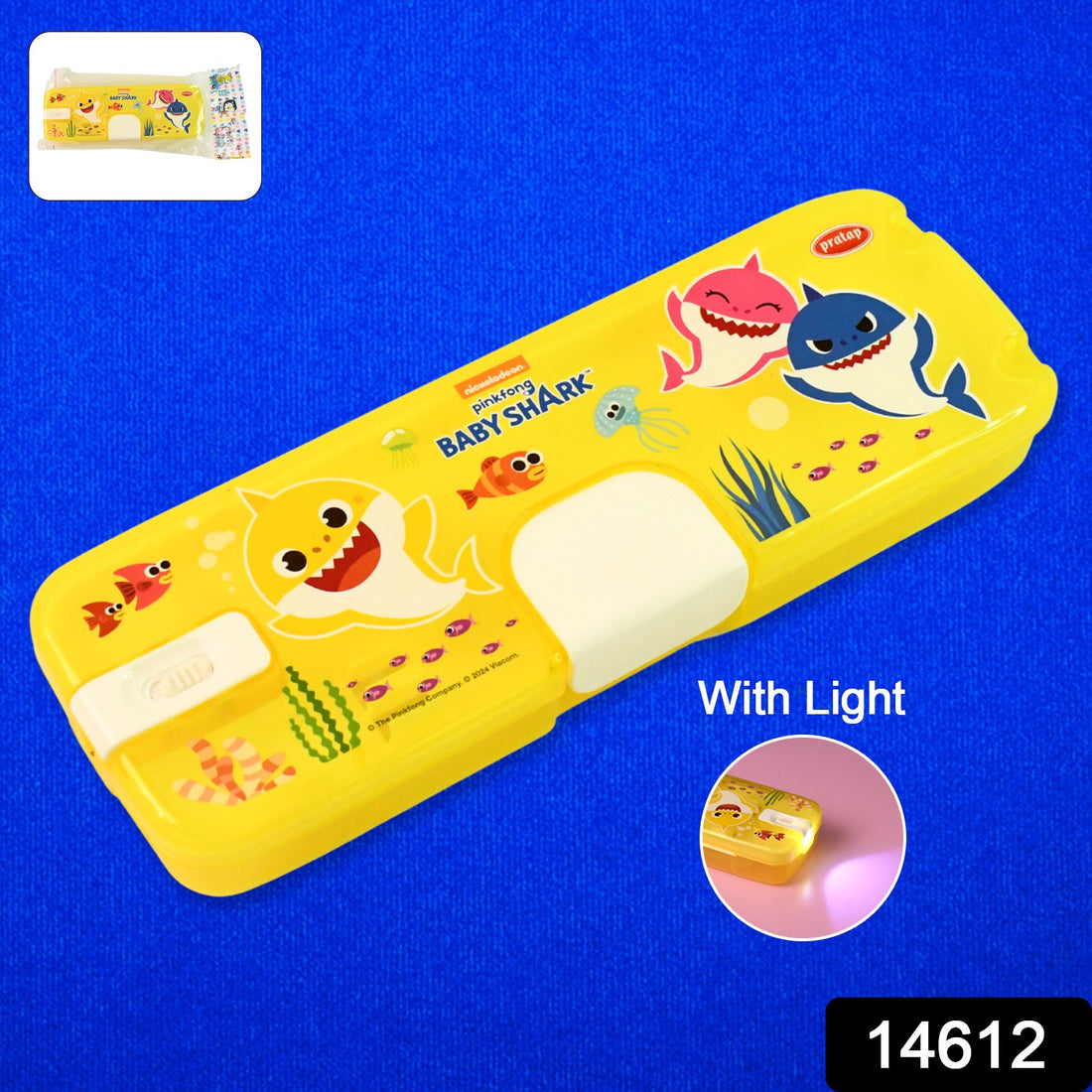 Cartoon Animal LED Light Pencil Box