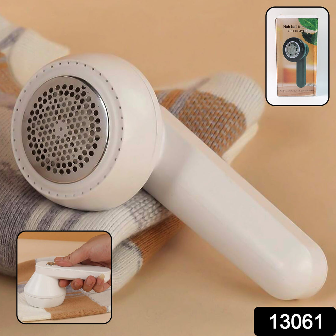 Portable lint remover with USB